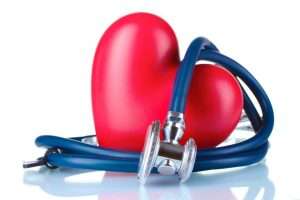 Heart and stethoscope