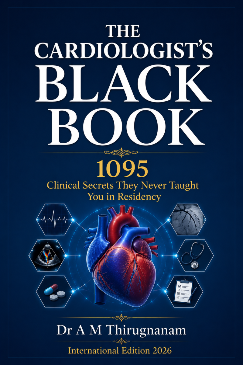 THE CARDIOLOGIST'S BLACK BOOK 1095 Clinical Secrets They Never Taught You in Residency