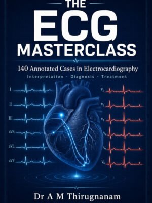 The ECG Masterclass book cover by Dr A M Thirugnanam