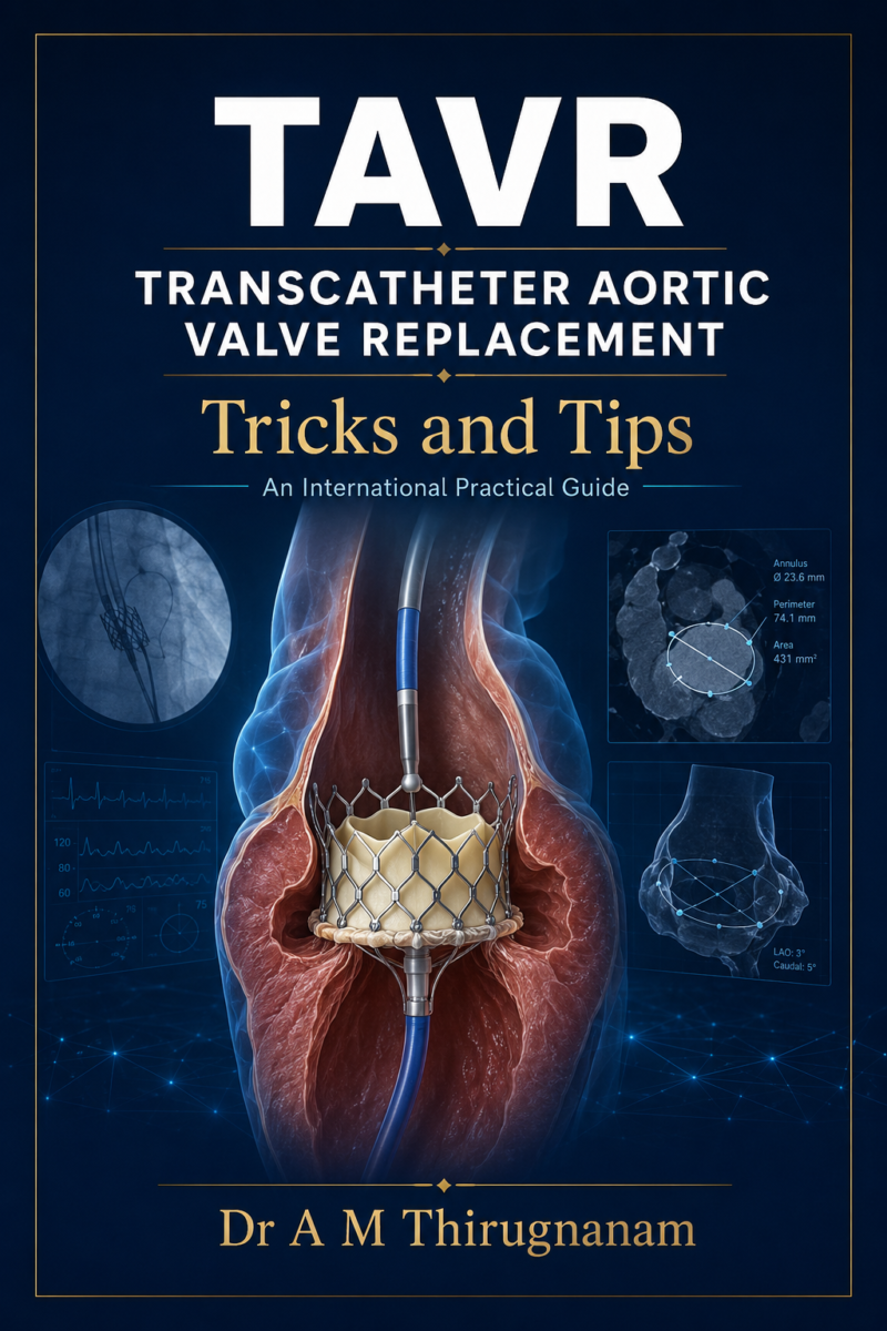 TAVR Tricks and Tips book cover by Dr A M Thirugnanam