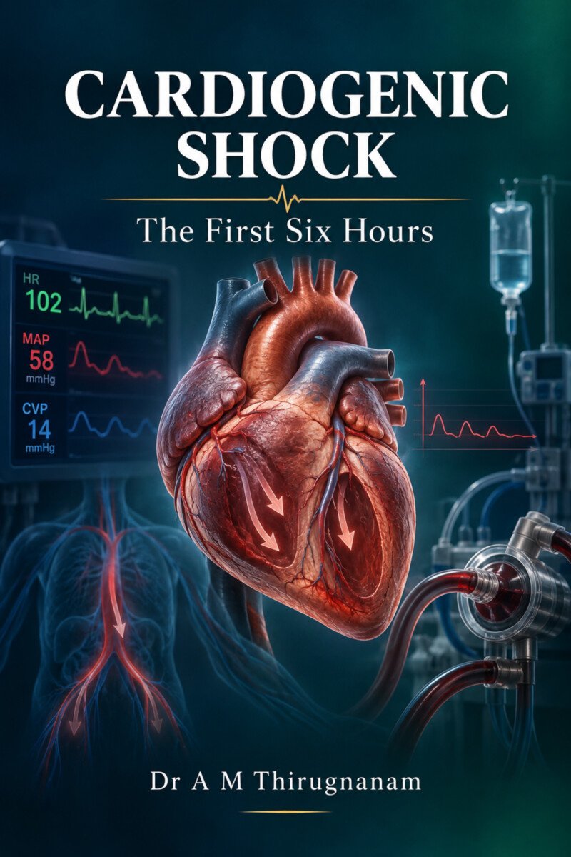 cardiogenic-shock-first-six-hours-cover-1800x2700-1.jpg Cardiogenic Shock: The First Six Hours book cover by Dr A M Thirugnanam